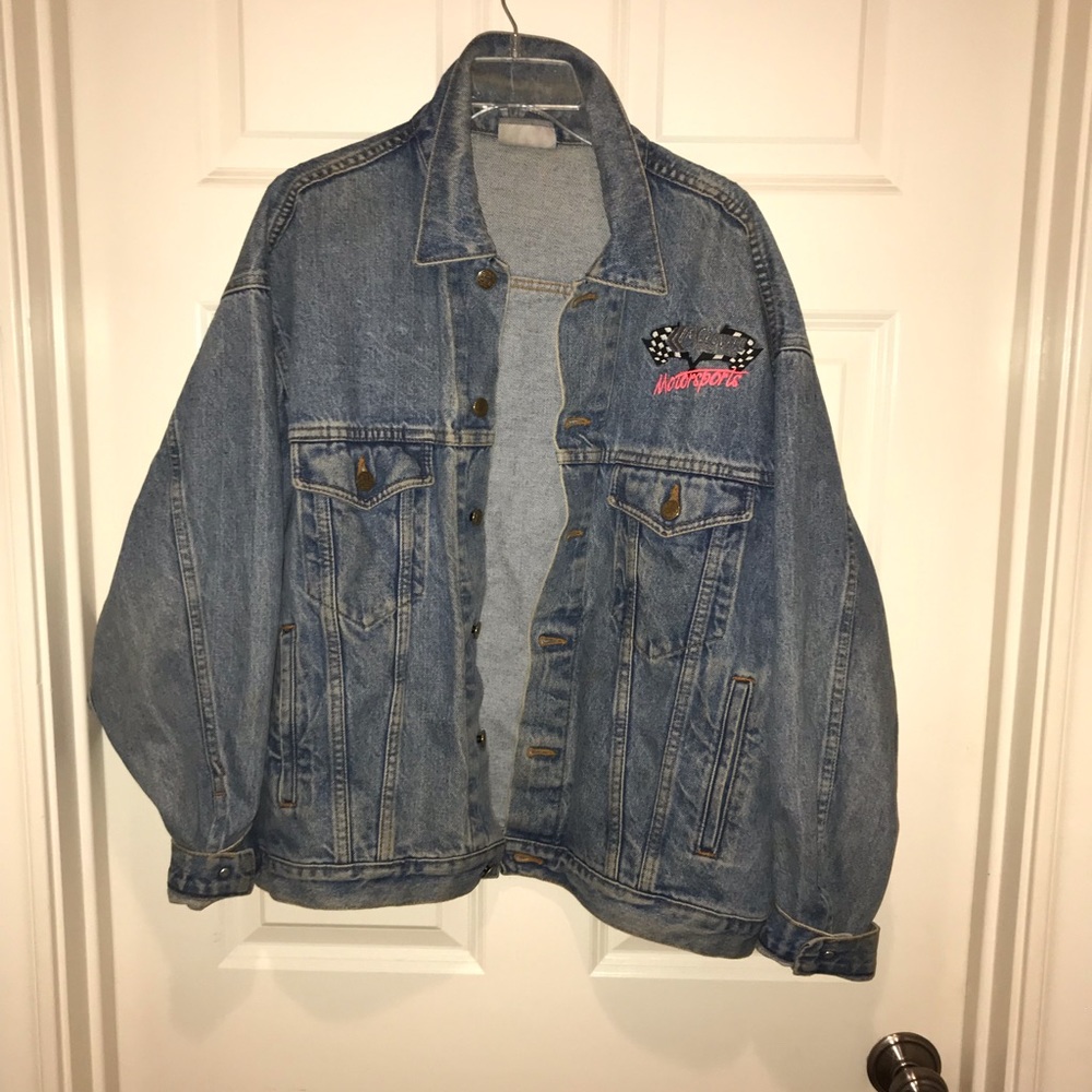 oversized vintage retro denim jacket